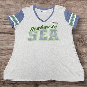 Seattle Seahawks V-neck shirt women’s size XL